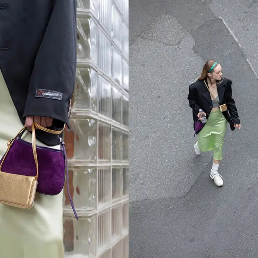 [BUNJANG] PortzPortz Mini Top Handle Bag Purple / 포츠포츠 탑핸들백 미니 퍼플