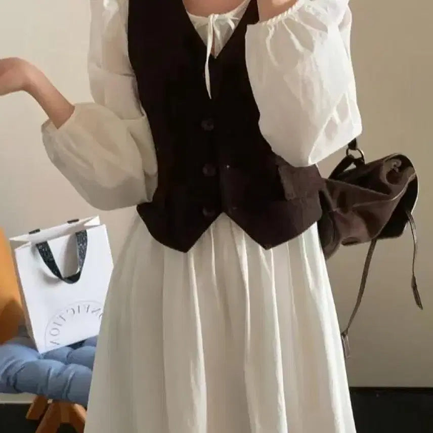 [BUNJANG] Esench Cotton Flare Long Dress / 이센치 코튼 플레어 롱 원피스