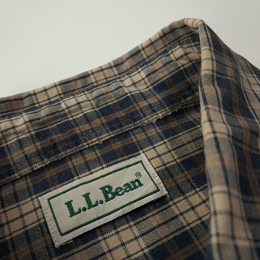 [BUNJANG] L.L.Bean 90s Classic Small Tartan Check Shirt / CK472 L 엘엘빈 90s 올드 클래식 스몰 타탄체크 셔츠 남방