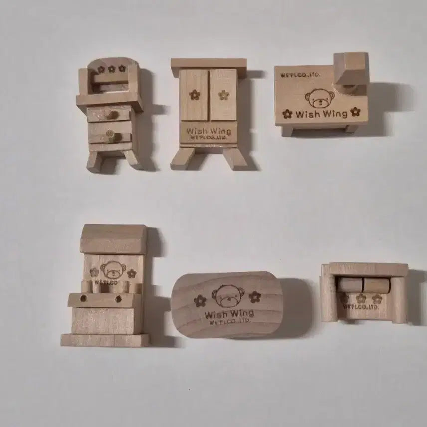 [BUNJANG] Wishwing Miniature Set (6 Pieces) / 6개셋트)고전 위시윙 미니어쳐 세트
