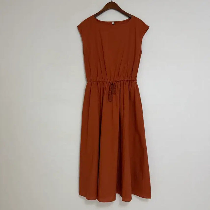 [BUNJANG] Cotton Sleeveless Long Dress / 반나시 코튼면 원피스