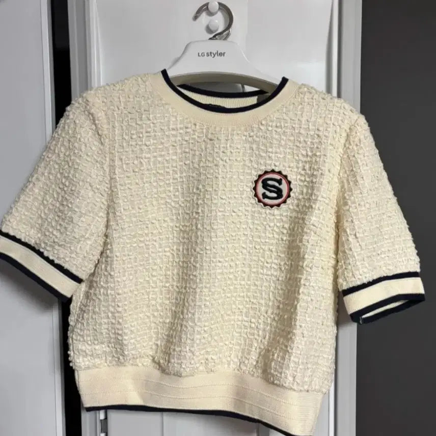 [BUNJANG] Sandro Short-Sleeve Knit Top / 산드로 반팔 니트