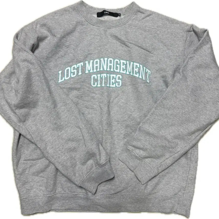 [BUNJANG] LMC Light Grey Logo Sweatshirt XL / LMC 라이트 그레이 로고 맨투맨 XL