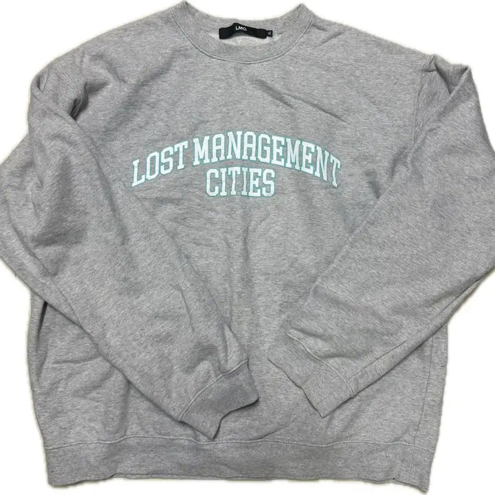 [BUNJANG] LMC Light Grey Logo Sweatshirt XL / LMC 라이트 그레이 로고 맨투맨 XL