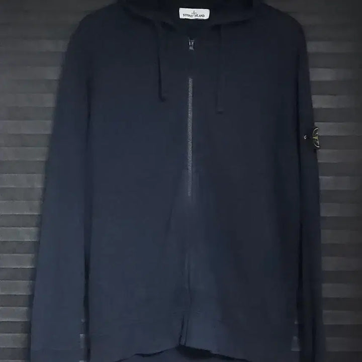 [SOLD OUT] XXL 스톤아일랜드 가먼트다잉 후드집업 블랙 정품