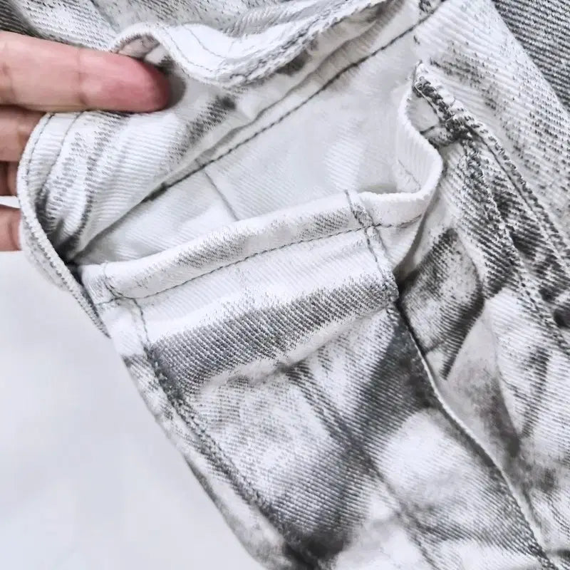 [BUNJANG] NOT FOR NERD Dirty Wash Cargo Denim Pants / 낫포너드 더티 워시 카고 데님팬츠