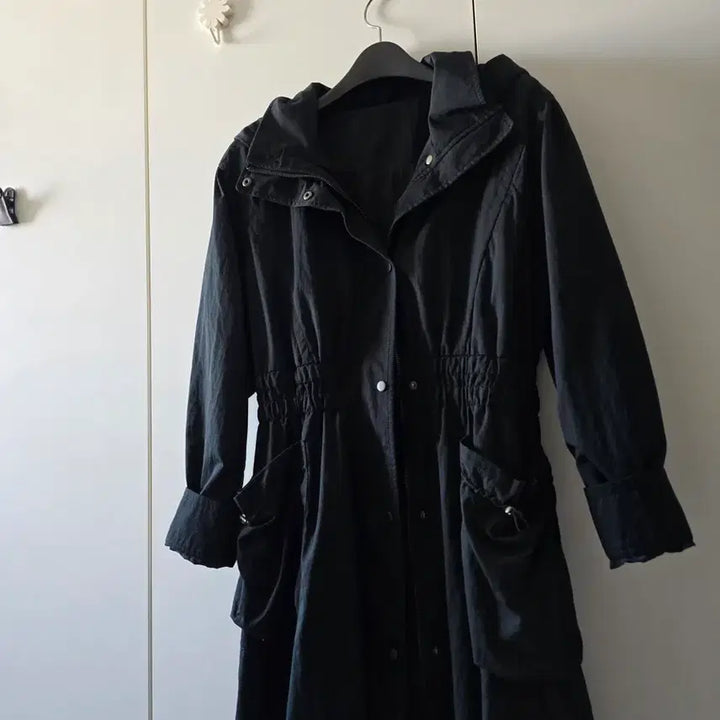 [BUNJANG] EGOIST Black Long Field Jumper / 블랙 롱 야상 점퍼 에고이스트