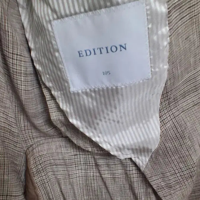 [BUNJANG] Linen Check Jacket XL / 린넨 체크 자켓XL