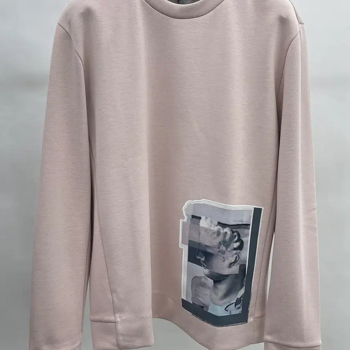 [BUNJANG] Time Homme One Point Long Sleeve Sweatshirt / 타임옴므 원포인트 긴팔맨투맨