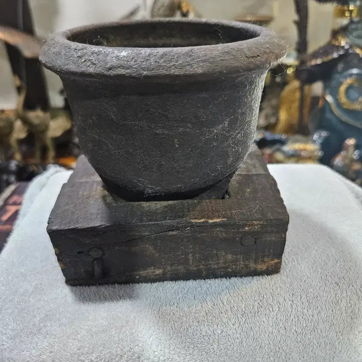 [BUNJANG] Vintage Cast Iron Mortar and Pestle Set / 빈티지 주물 작은 약절구 입니다