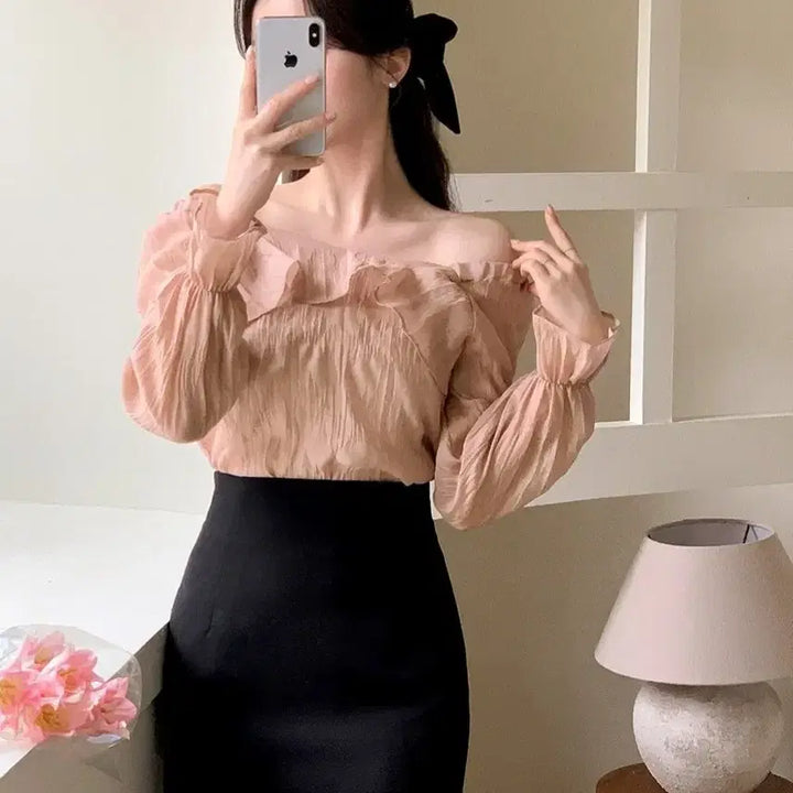 [BUNJANG] ATTRANGS Black H-Line Mini Skirt M / 아뜨랑스 블랙 H라인 치마 M