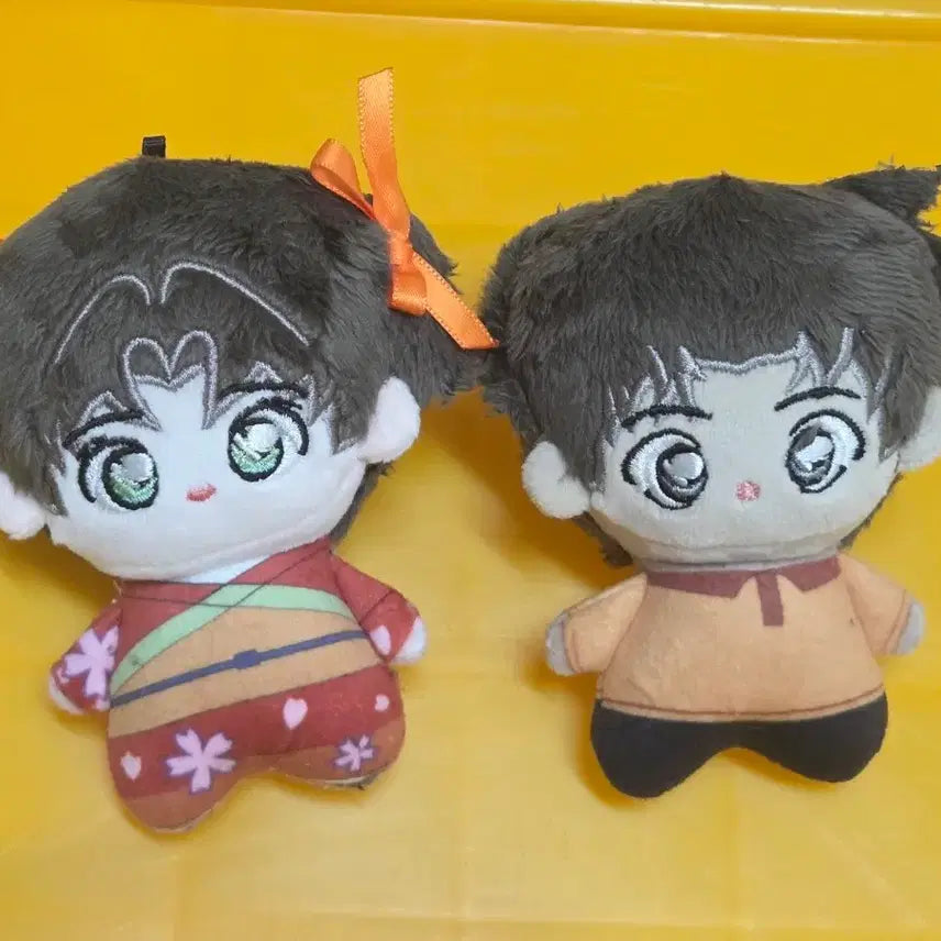 [BUNJANG] Detective Conan Hattori &amp; Kazuha Plush Doll Bundle Set / 일괄)명탐정코난 핫토리, 카즈하 누이 인형