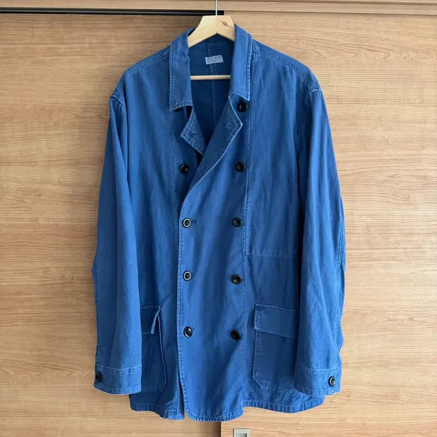 [SOLD OUT] 비헤비어 프렌치 셋업 페이디드 블루 3 프렌치 워크자켓 프렌치 트라우저