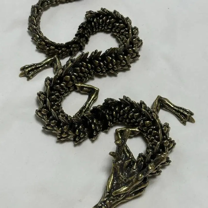 [SOLD OUT] 황동 용 활체 조각상 장식품