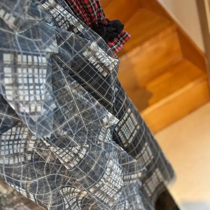 [BUNJANG] Check Pattern Blouse / 체크 패턴 블라우스