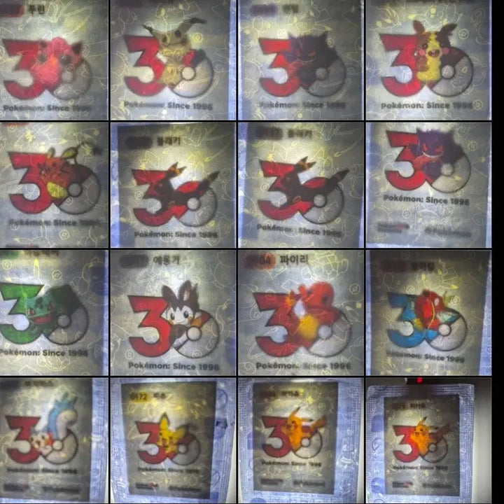 [BUNJANG] Pokemon 30th Anniversary Sticker Set / 포켓몬 30주년 띠부씰