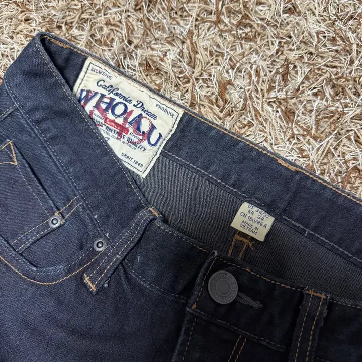 [BUNJANG] WHO.A.U Black Denim Jeans / WHO.A.U 블랙 데님 청바지