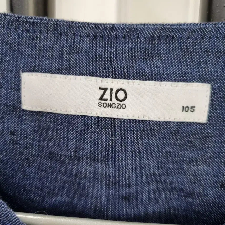 [BUNJANG] ZIO Linen Zip-Up Shirt Blue / ZIO 린넨 집업 셔츠 블루