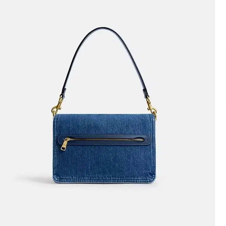 [BUNJANG] Coach Chain Tabby Shoulder Bag Deep Blue Denim / 코치 체인 태비 숄더백 [네이버가격 : 89만원]