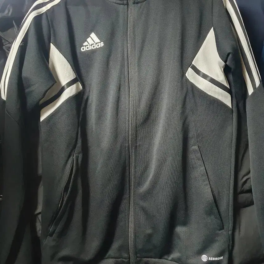 [BUNJANG] Adidas Condivo Black Three-Stripes Track Jacket L / 아디다스콘디보 블랙 삼선 트레이닝 자켓l