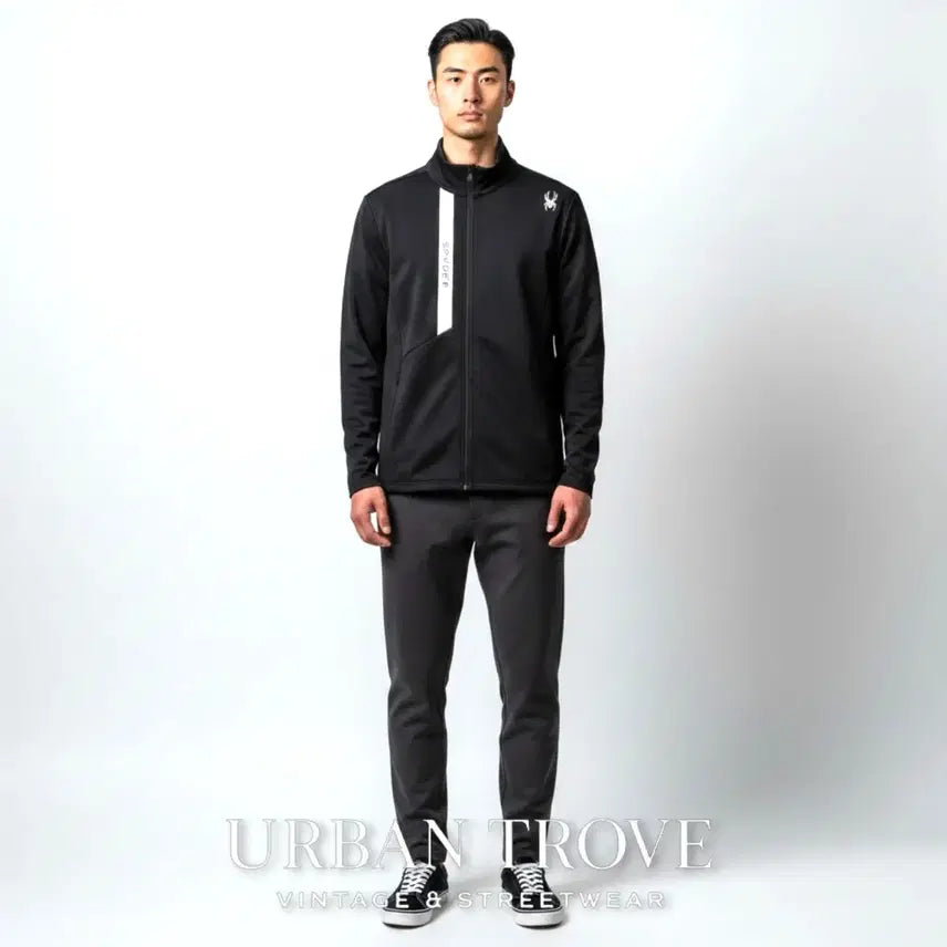 [BUNJANG] Spyder Performance Full Zip Training Jacket Black XL (105) / 스파이더 트레이닝 집업 블랙 XL 105