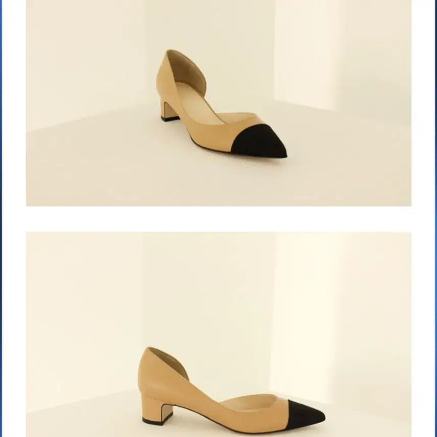 [BUNJANG] BlancShoe Half Moon Beige Side Open Shoes / 블랑쇼 하프문 베이지 220 사이드오픈