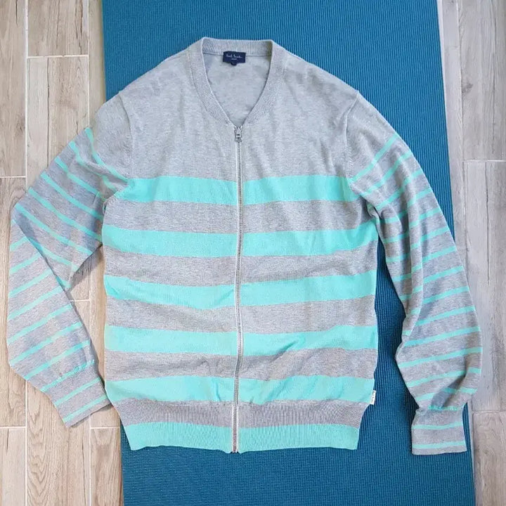 [BUNJANG] Paul Smith Jeans Thin Zip-Up Cardigan L Grey Mint / 새상품 정품 폴스미스진스 얇은 집업 가디건 L 그레이 민트