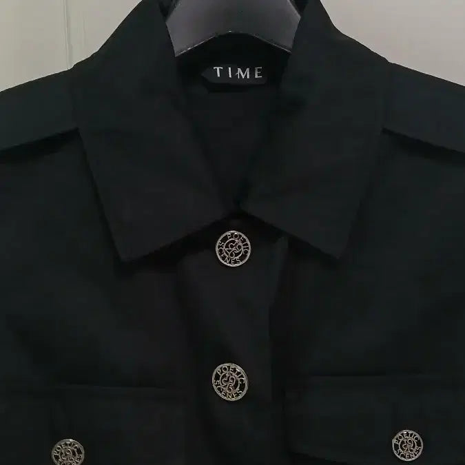 [BUNJANG] TIME Black Cropped Short Sleeve Jacket / TIME 타임 블랙 크롭 반팔 자켓(새상품급)