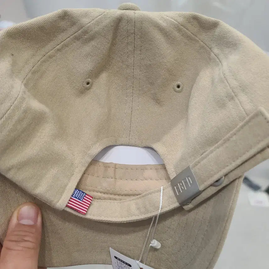[BUNJANG] EBBETS FIELD Beige Logo Ball Cap / 이벳필드 모자 새상품  팝니다.