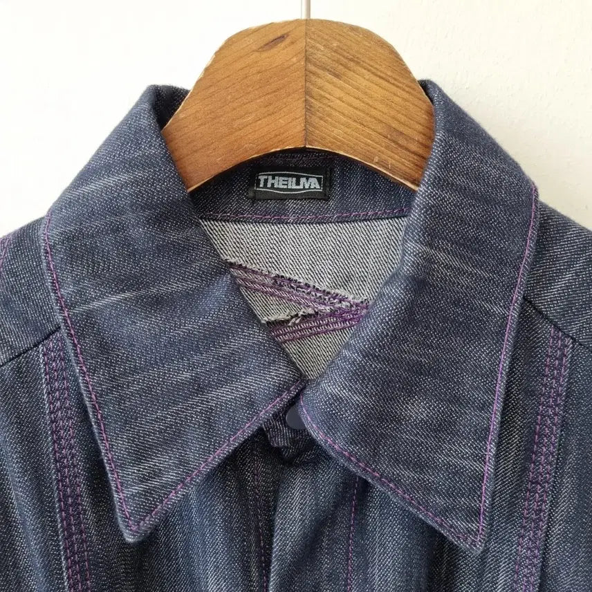 [BUNJANG] Theilma Stitch Oversized Denim Jacket / 더일마 스티치 오버핏 청자켓