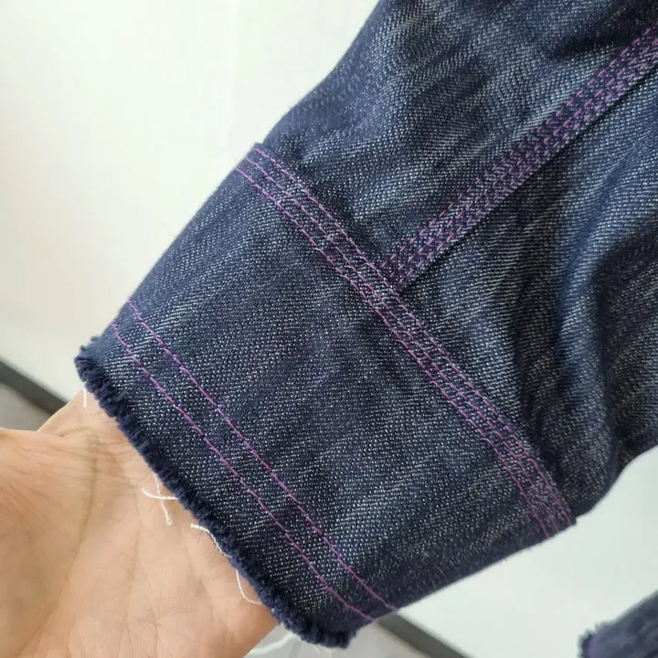 [BUNJANG] Theilma Stitch Oversized Denim Jacket / 더일마 스티치 오버핏 청자켓