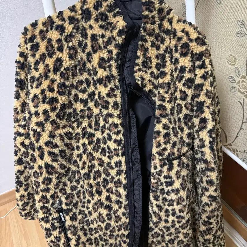 [BUNJANG] Wackomaria Leopard Fleece Jumper XL / 와코마리아 레오파드 후리스 xl팝니다