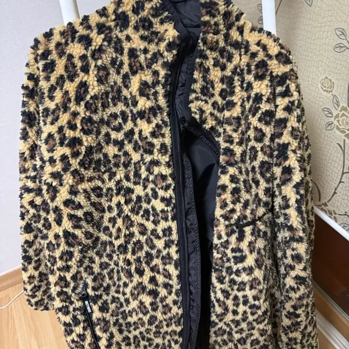 [BUNJANG] Wackomaria Leopard Fleece Jumper XL / 와코마리아 레오파드 후리스 xl팝니다