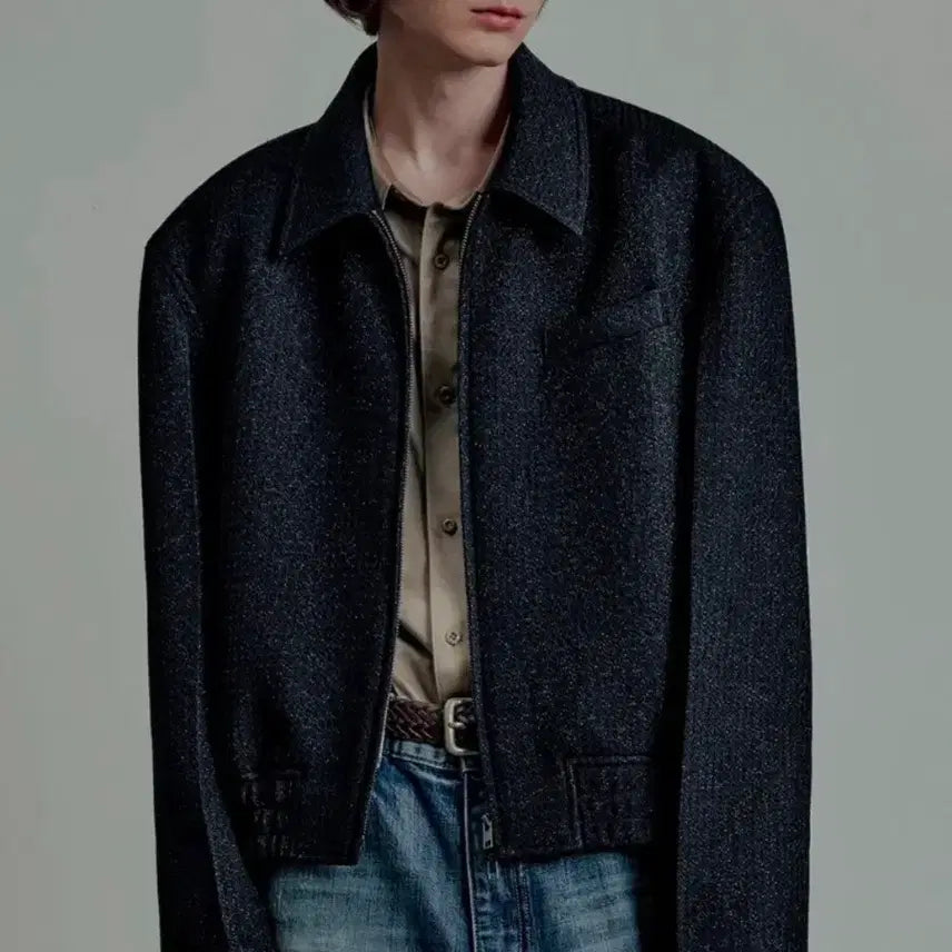 [BUNJANG] Elmood Fluid Tweed Jacket / 엘무드 플루이드 트위드 자켓 44