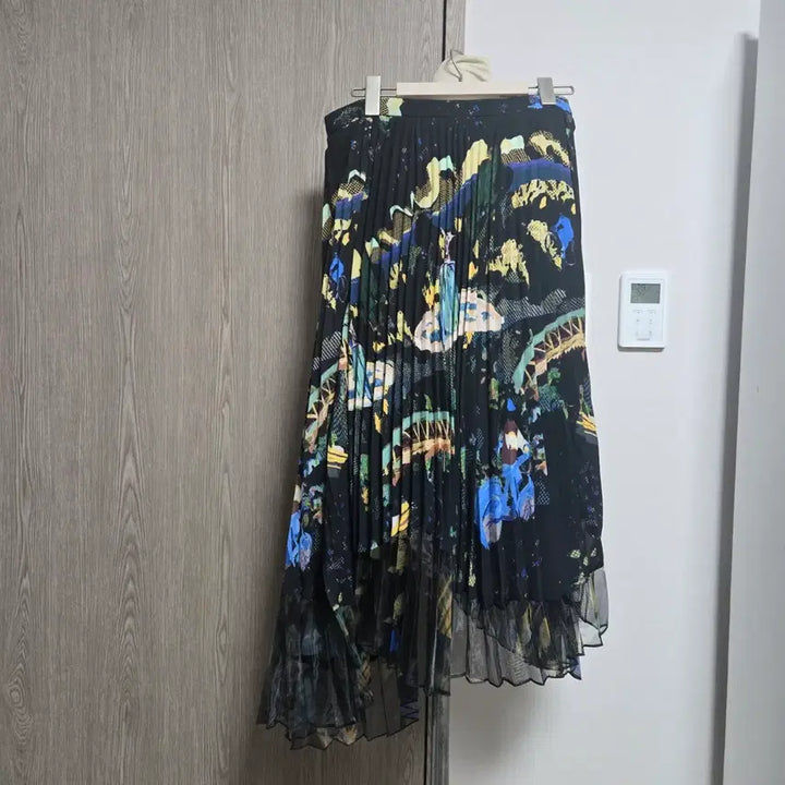 [BUNJANG] Time Pattern Pleats Long Skirt / 타임 패턴 플리츠 롱 스커트