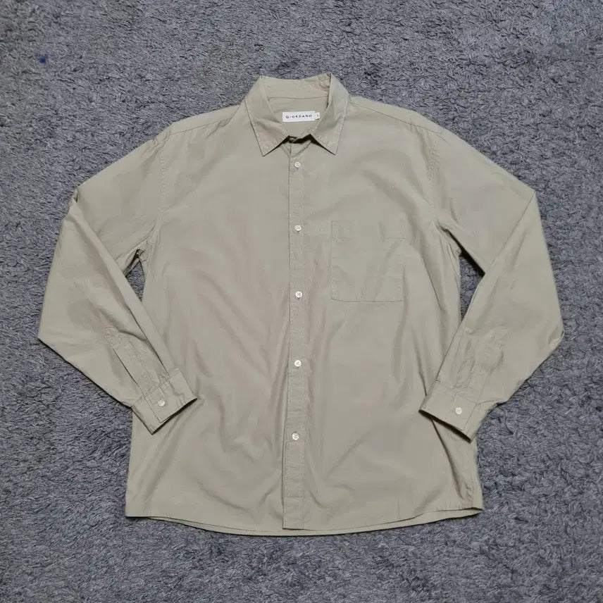 [BUNJANG] Giordano Oversized Long-Sleeve Shirt L / 지오다노 오버핏 셔츠 긴팔 L 100