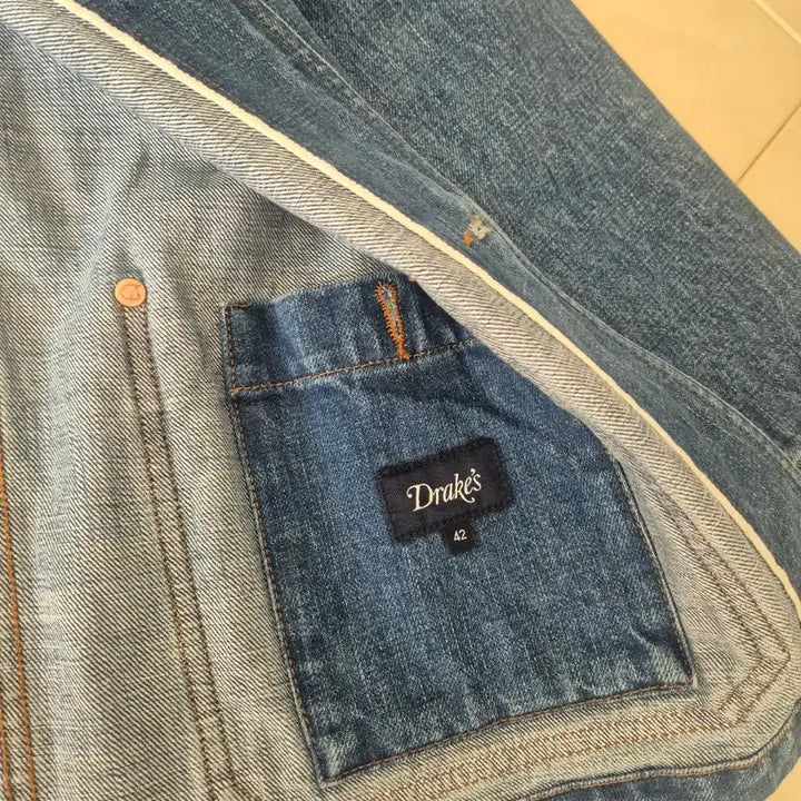 [BUNJANG] Drakes Denim Chore Jacket / 드레익스 데님초어 42