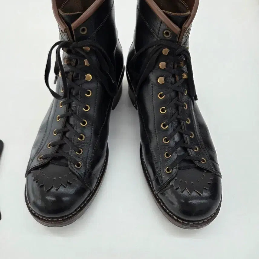 [BUNJANG] RootOne Monkey Boots Black Leather Size 275 / 루트원 슈즈 몽키부츠 275