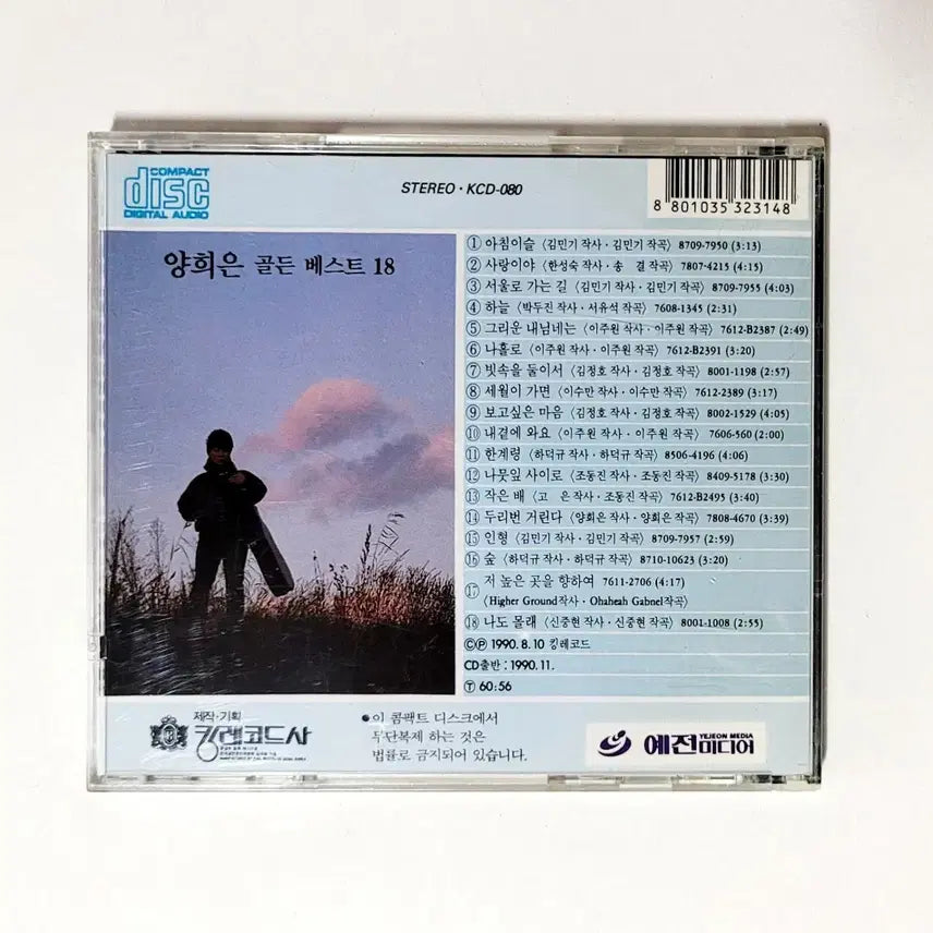 [BUNJANG] Yang Hee Eun Golden Best 18 by Shin Joong Hyun (King Record) CD / [인기수집반]신중현작곡-나도몰래/양희은 골든베스트18/킹레코드/