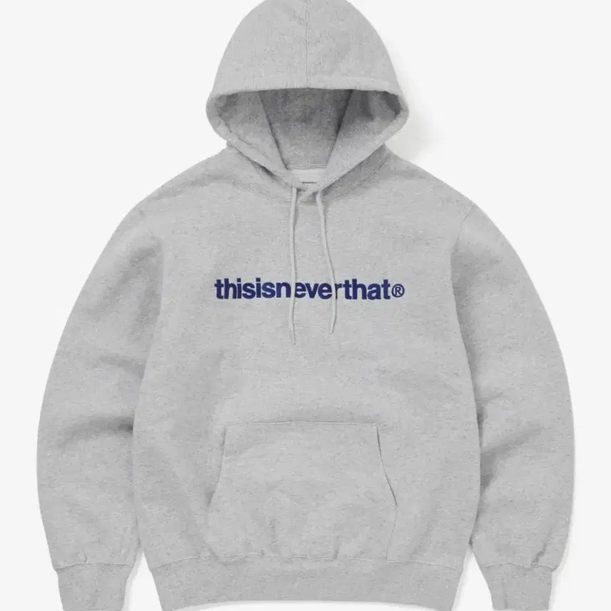 [BUNJANG] thisisneverthat Hooded Sweatshirt Grey M / 디스이즈네버댓 후드티 그레이 M