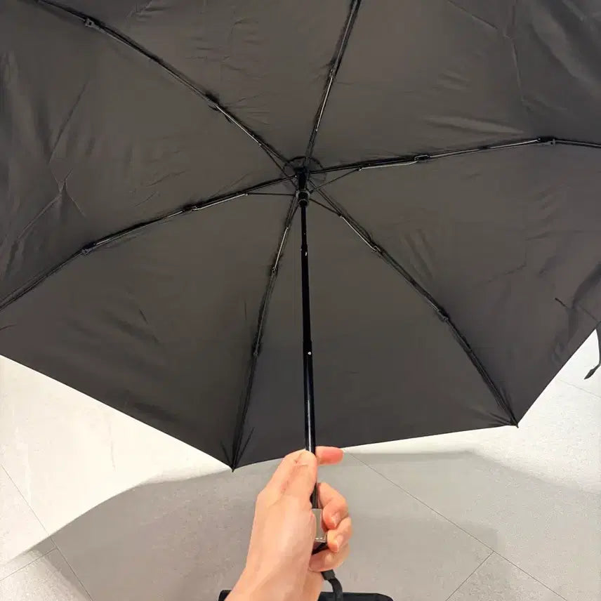 [BUNJANG] Skechers Black Automatic Umbrella / 가볍고 슬림한 스케쳐스 블랙 자동 우산