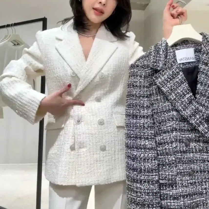 [BUNJANG] MAINSTAY Lauren Tweed Jacket / 메인스테이(MAINSTAY) 로렌 트위드자켓 55-66 새상품