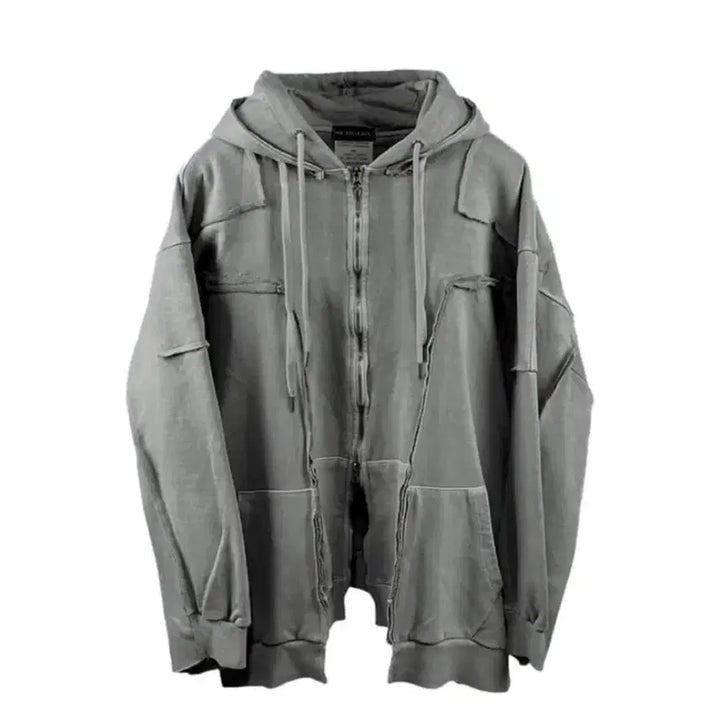 [SOLD OUT] 써저리 리메이크 오버 피그먼드 후드집업 그레이