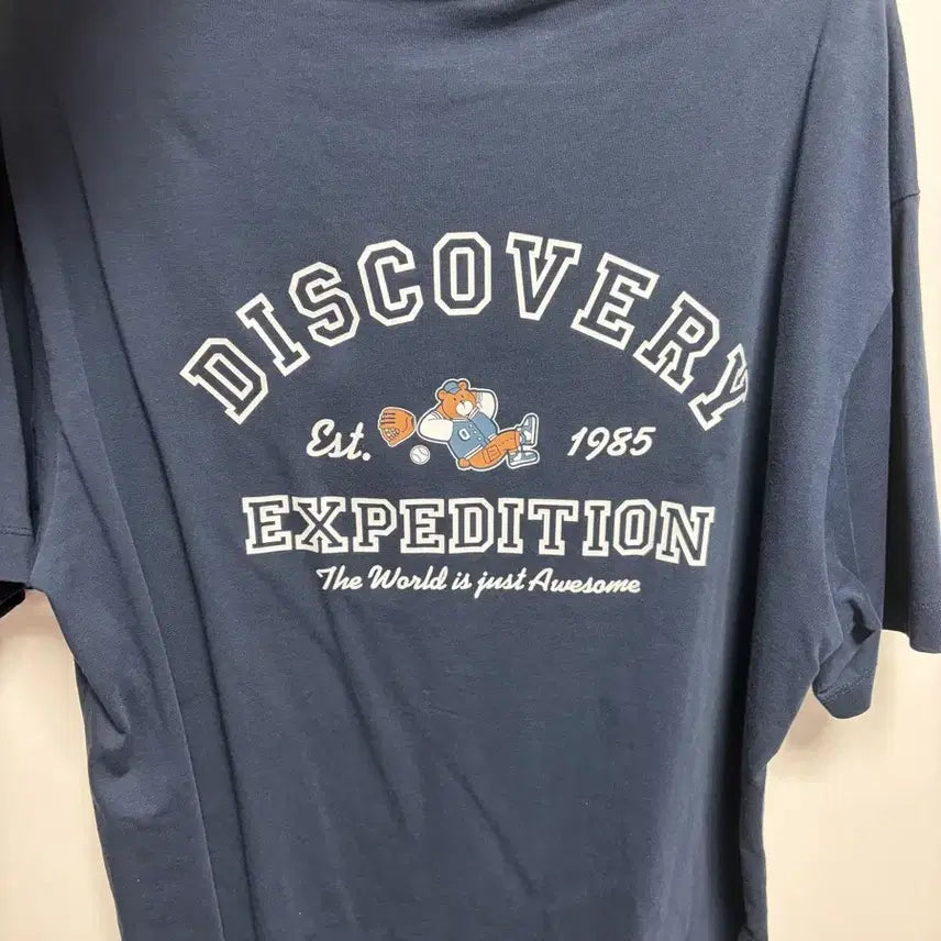 [BUNJANG] Discovery Expedition Navy T-Shirt / 디스커버리 익스페디션 반팔 티셔츠 네이비