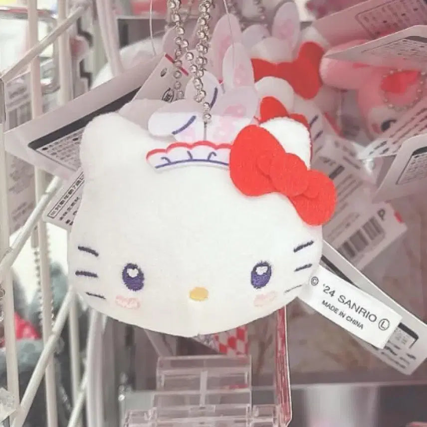[BUNJANG] Hello Kitty Face Mascot with Bunny Ear Headband / 키티 페이스 마스코트