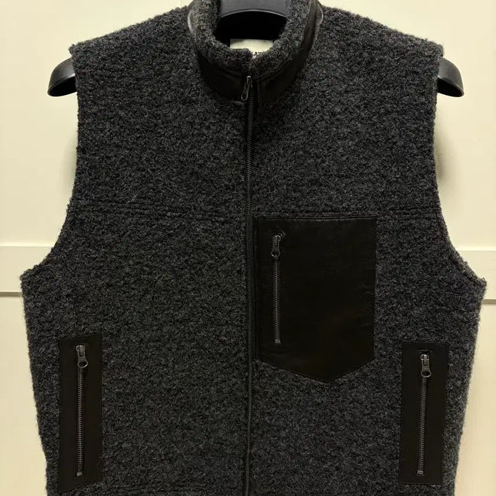 [BUNJANG] Thillet Wool Retro Vest Charcoal L / 틸레이트 울 레트로 베스트 차콜 L