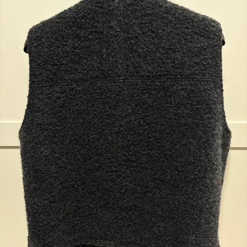 [BUNJANG] Thillet Wool Retro Vest Charcoal L / 틸레이트 울 레트로 베스트 차콜 L