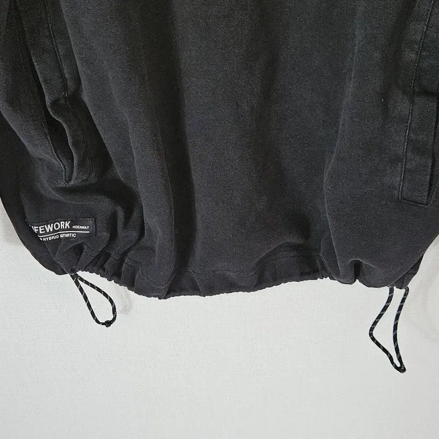 [BUNJANG] Life Work Half Zip-up Long Sleeve T-shirt String L / 라이프워크 하프집업 반집업 긴팔티셔츠 스트링 L