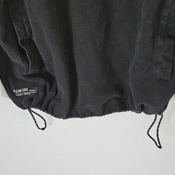 [BUNJANG] Life Work Half Zip-up Long Sleeve T-shirt String L / 라이프워크 하프집업 반집업 긴팔티셔츠 스트링 L