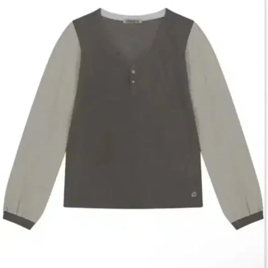 [BUNJANG] KOSEIO Snug Button Long Sleeve Brown / 코이세이오 스너그 버튼 롱슬리브 브라운